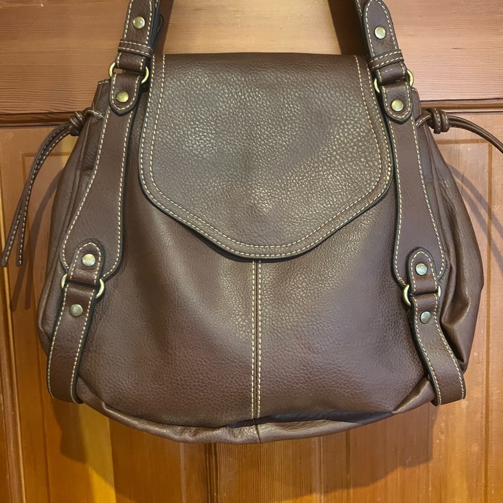 Axcess  by Liz Claiborne Elegant Brown Leather Women's Bag